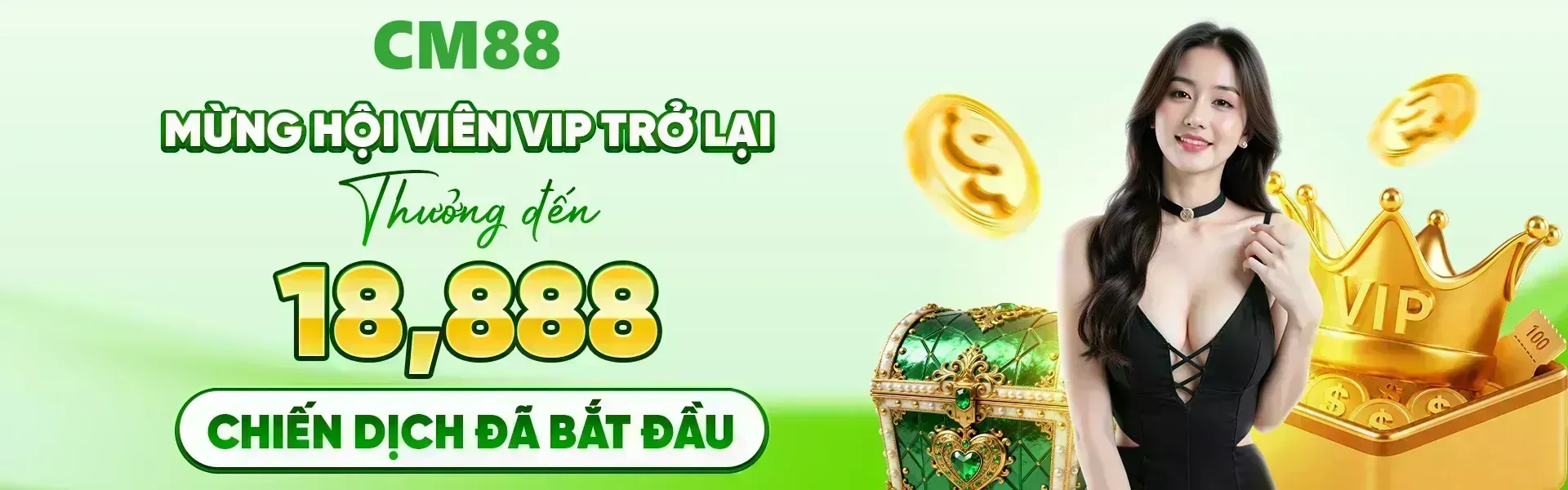 Phiên bản 6: Theo thể lệ chương trình, mức thưởng tối đa 18,888 điểm được áp dụng cho các thành viên VIP quay trở lại CM88 và đáp ứng yêu cầu trong thời hạn quy định.